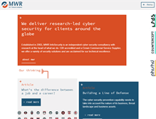 Tablet Screenshot of mwrinfosecurity.com